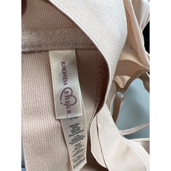 Rhonda Shear 2 Pk Molded Cup Bra with Wrap Back Size 2X Black Beige Lounge 653.3 - Picture 5 of 10